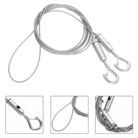 HEMOTON Picture Rail Hanging Wire Picture Hanging Wire Stainless Steel Picture Frame Hanging Cord