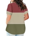 thumbnail image 3 of Liquidation d'Économies! BEFOKA T-Shirt Grande Taille pour Femmes, Blouse Décontractée d'Été pour Femmes, Blouse Grande Taille pour Femmes, Blouse Décontractée à Manches Courtes d'Été, 3 of 4