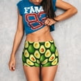 thumbnail image 3 of Lsque Avocado Pattern High Waisted Biker Shorts for Women-Tummy Control Fitness Athletic Workout Running Yoga Gym Shorts,Moisture-Wicking-X-Large, 3 of 9