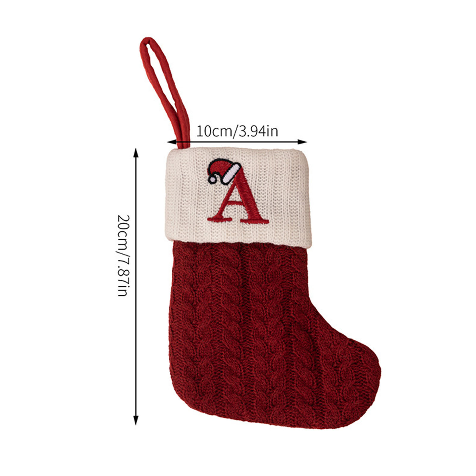 Lilgiuy Christmas Stockings Personalized Letter Knitted Christmas ...