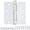 Polished Chrome, variant on 3 Pack 4.5" x 4" Heavy Duty Commercial Door Hinges 4 ½"x 4" Satin Nickel Ball Bearing Door Hinge 4-1/2 x 4 Full Mortise Square Interior/Exterior Hinge for Doors Bifold Residential Office