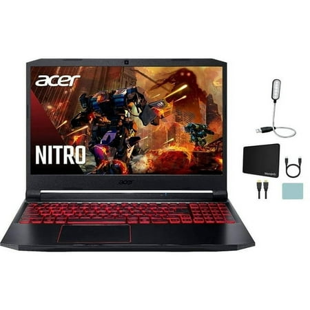 Acer Nitro 5 15.6 FHD IPS Gaming Laptop, Intel Quad-core i5-10300H, 16GB DDR4, 1TB SSD, NVIDIA GeForce GTX1650, Backlit Keyboard, Windows 10 Home + Mazepoly Accessories