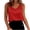Red, variant on Staron Women Satin V Neck Sleeveless Tank Tops Casual Loose Blouse Summer Fashion Basic Solid Color Tunic Shirt, Orange M