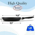 thumbnail image 2 of Alpine Cuisine Fry Pan 8.5 Inch Nonstick Coating Gray, Frying Pans Nonstick for Stove with Stay Cool & Comfortable Handle, Durable Nonstick Cookware, Ideal for Family, 2 of 8