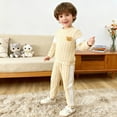 thumbnail image 4 of Kogui Toddler Outfits for Boys Boys' Sweatsuit Set - 2 Piece Warm Hoodie Sweatshirt and Jogger Sweatpants - Matching Pants Set for Boys 3 6 9 12 24 Months 2T 3T 4T (Light Yellow,18-24 Months), 4 of 9