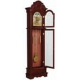 thumbnail image 2 of Bowery Hill Grandfather Clock with Adjustable Volume Digital Chime in Brown Red, 2 of 7