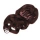 thumbnail image 5 of Peluca larga y rizada Ticfox para mujer hebilla color marrón con flequillo, 5 of 14