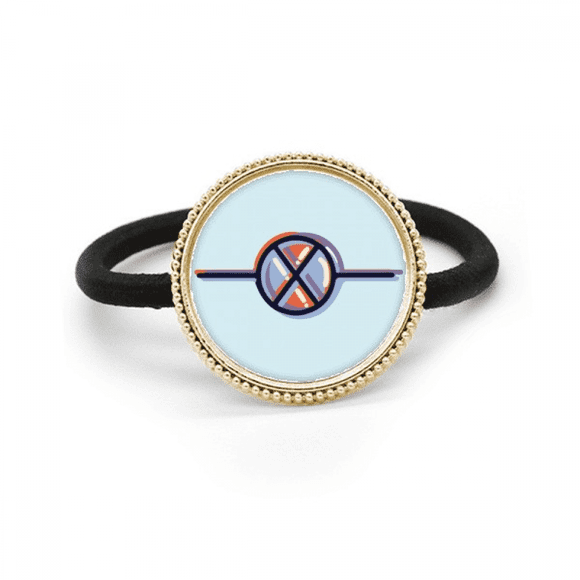 Electric Circuit Diagram Silver Metal Hair Tie And Rubber Band Headdress