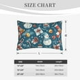 thumbnail image 4 of JUNZAN Christmas Snowman Gift Pillow Cases Standard Size, with Envelope Closure Bed Pillow Cases(without pillow core),16"x24" inches, 4 of 5