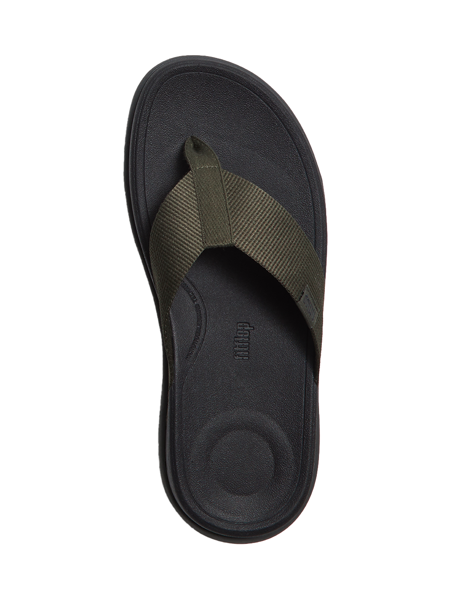 Fitflop Men's F-Mode Go Textured-Webbing Toe-Post Sandals