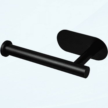 Toilet Roll Holder Self Adhesive Black Paper Holders Tissue 3M Stand Hanger Bathroom SUS-304 Stainless Steel 10 Years Warranty,No Drilling Required, Strong Adhesiveness and Waterproof