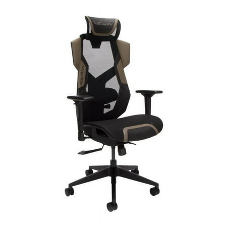 UPC: 0192767015271 | RESPAWN FLEXX – Ergonomic High Back Mesh Gaming Chair  Tan with Height Adjustable Arms  Seat Slider  300 lbs Weight Capacity