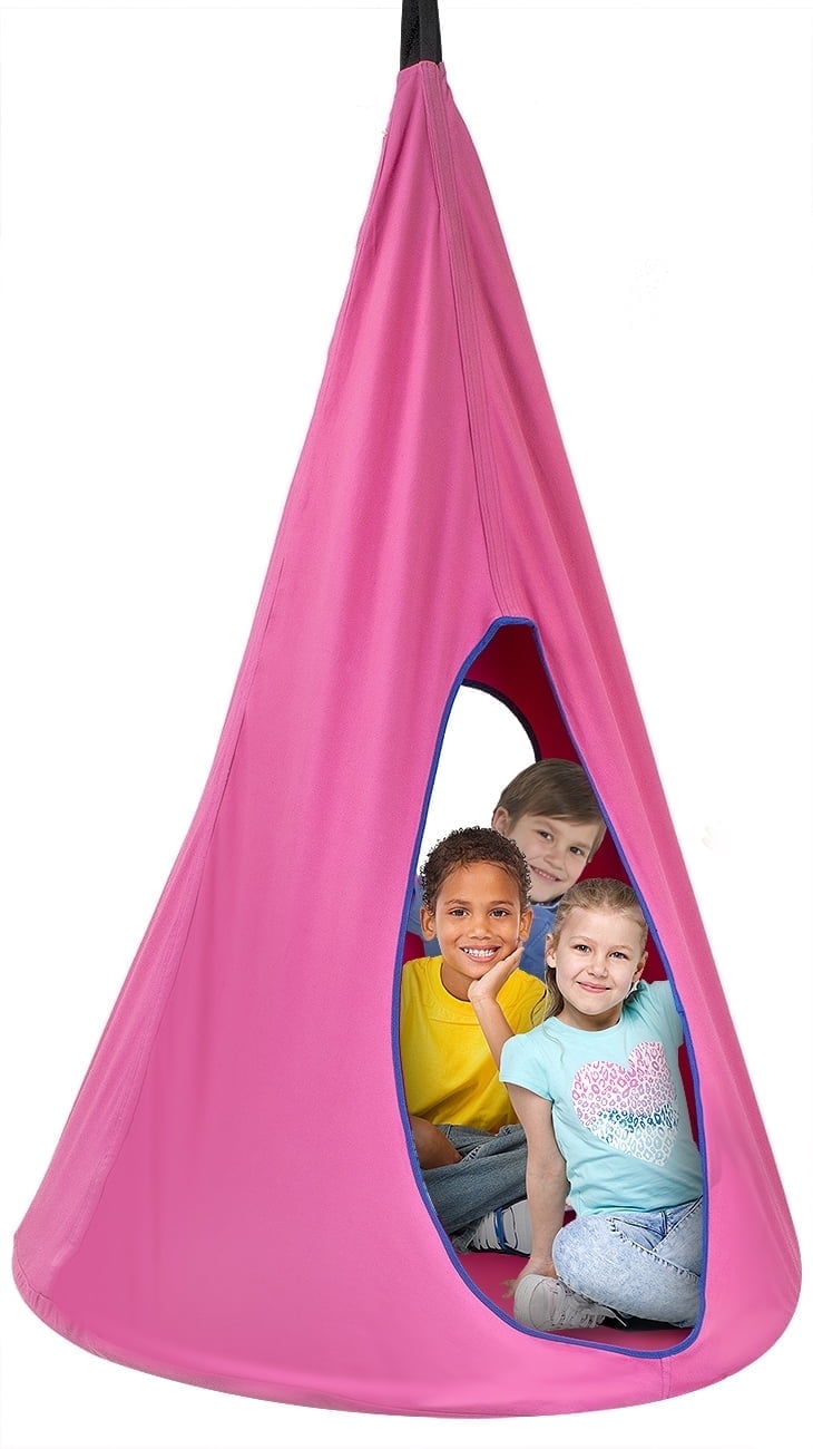 Kids Nest Swing - Fits 3 Children, Pink