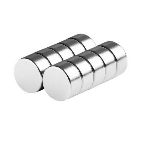 - totalElement 1/2 x 1/4 Inch Neodymium Rare Earth Disc Magnets N48 (10 Pack)