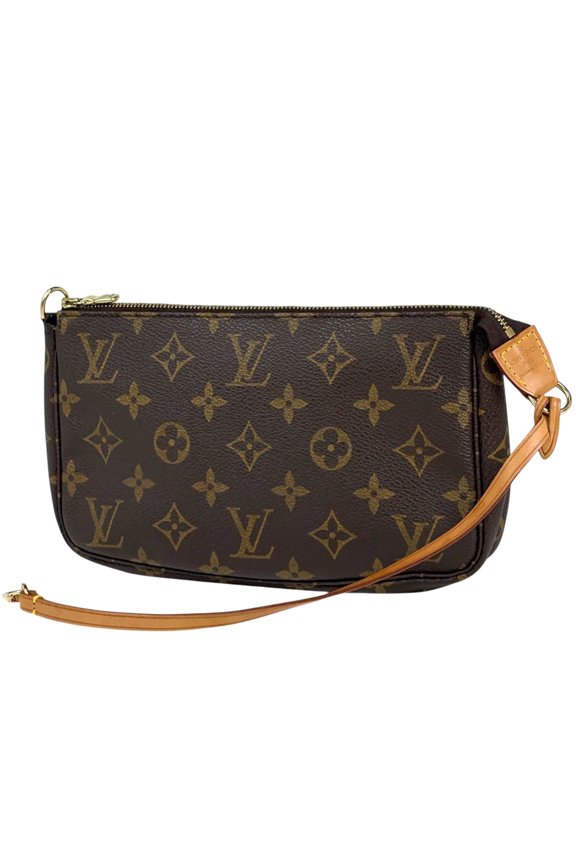 Pre-Owned Louis Vuitton Pochette Accessoires Makeup Cosmetics Accessory Pouch Monogram Brown...