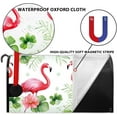 thumbnail image 6 of Pink Flamingo Magnetic Mailbox Cover Tropical Floral Green Leaves Pink Flower Mailbox Covers Magnetic Standard Size 18x21 Inch Cute Animals Flamingo Mail Box Cover for Garden House Decor, 6 of 6