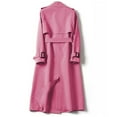 thumbnail image 4 of Outfmvch Trench Coat Women,wool Coats,jackets for Women,trench Coat Long Double Breasted Jacket Classic Elegant Windproof Overcoat with Belt Fall Winter Outwear,winter Coats a Pink 2 L(Clearance), 4 of 5