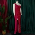 thumbnail image 4 of Women's Sexy Fashion One-Shoulder Sequined Evening Dress Cocktail Party Dress, 4 of 8