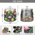 thumbnail image 2 of Yayeee Ashtray with Lid for Cigarette Smokeless Stainless Steel Home Ash Holder, Flamingo Floral Pattern, 2 of 7