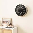 thumbnail image 3 of Reloj de Pared Silencioso Costway 34,5/45 CM Estructura de Plata/Números Romanos Cubierta de Vidrio, 3 of 4