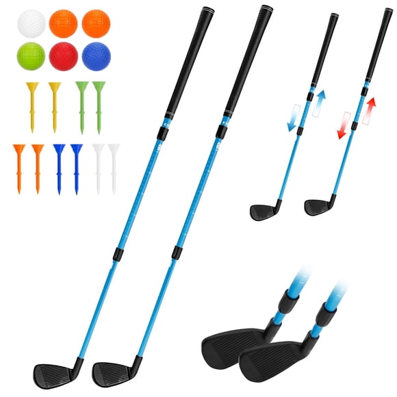 Palo de golf CWLAKON ajustable de 43 a 86 cm, plástico, paquete de 2