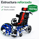 thumbnail image 2 of Silla De Ruedas Pci Paralisis Cerebral Infantil Aceror Resistente Eleva Piernas  Soporta 150 kg Nanofort Adulto Infantil, 2 of 10