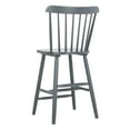 thumbnail image 2 of SAFAVIEH Galena Solid Spindle Back Counter Stool with Footrest, Grey, 2 of 5