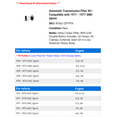 thumbnail image 2 of Automatic Transmission Filter Kit - Compatible with 1971 - 1977 GMC Sprint 1972 1973 1974 1975 1976, 2 of 2
