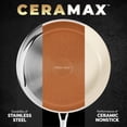thumbnail image 2 of Ceramax 12 Pc Stainless Steel Pots and Pans Set Non Stick with New Tektanium Technology, Hybrid Ceramic Micro Textured Cookware Set with Etched Design, Induction Ready Frying Pan Skillet Set, 2 of 7