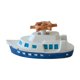 thumbnail image 1 of Modelo de barco de resina, figura de barco, accesorio de escritorio, adorno marino, decoración mediterránea para azul oscuro, 1 of 9
