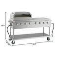 thumbnail image 3 of 60 in. 8-Burner Commercial Outdoor Propane Gas Grill with 30 in. Pizza Oven in Stainless-Steel, ETL Listed (CGKIT6-P30), 3 of 13