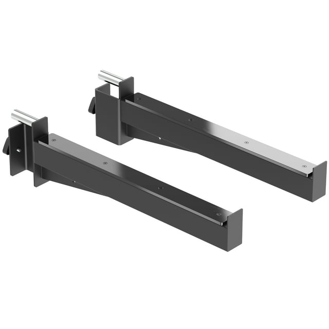 Synergee Safety Arms for 2x3 Power and Squat Racks, Fits Racks with 1" and 5/8" Holes. Rack-Mounted Safety Arm Attachment for Spotting, Bench Press, and Squats.