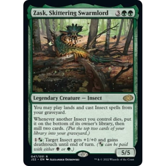 Magic the Gathering - Jumpstart 2022 - Zask, Skittering Swarmlord Near Mint