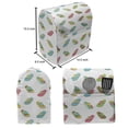 thumbnail image 4 of Flip Flop Stand Mixer Cover, Foam Thong Sandals Design Pattern Including Polka Dots Stripes Crooked Lines, Kitchen Appliance Organizer Bag Cover with Pockets, 5 Quarts, Multicolor, by Ambesonne, 4 of 4