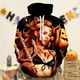 thumbnail image 4 of Sudadera Jersey informal con estampado digital 3D, estilo Halloween, unisex, ajuste holgado, traje diario Ygjytge Negro T XL para Mujer, 4 of 5