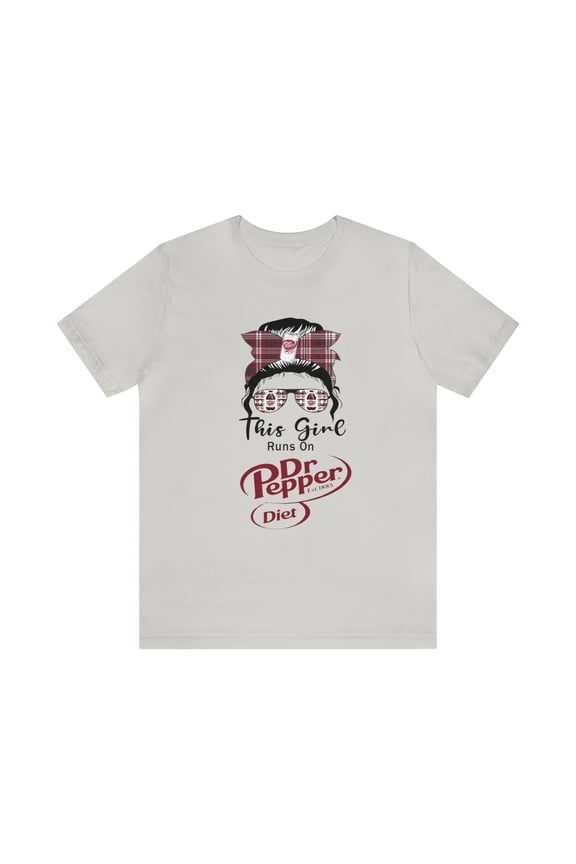 This girl runs on Diet Dr. Pepper Unisex Jersey Short Sleeve Tee