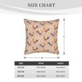 thumbnail image 4 of Fotbe Roosters In Floral Pattern Velvet Decorative Throw Pillow Covers with Elegant Piping, Soft Plush Cushion Cover for Sofa, Bed, Car, Office-20"x20", 4 of 8