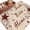 beige, variant on Round Area Rug 3 Ft, Vintage Farmhouse Washable Non-Slip Circle Carpet for Living Room/Bedroom, Brown Country Star Berries Wooden Grain Low-Profile Small Floor Mats Collection Rugs for Indoor