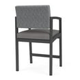 thumbnail image 5 of Lesro Lenox Steel Fabric Hip Waiting Room Guest Chair in Charcoal/Gray Flannel/Castillo Metal, 5 of 5