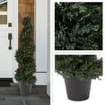 thumbnail image 3 of Pure Garden Set of Two 4FT Indoor/Outdoor Spiral Cypress Artificial Trees, 3 of 7