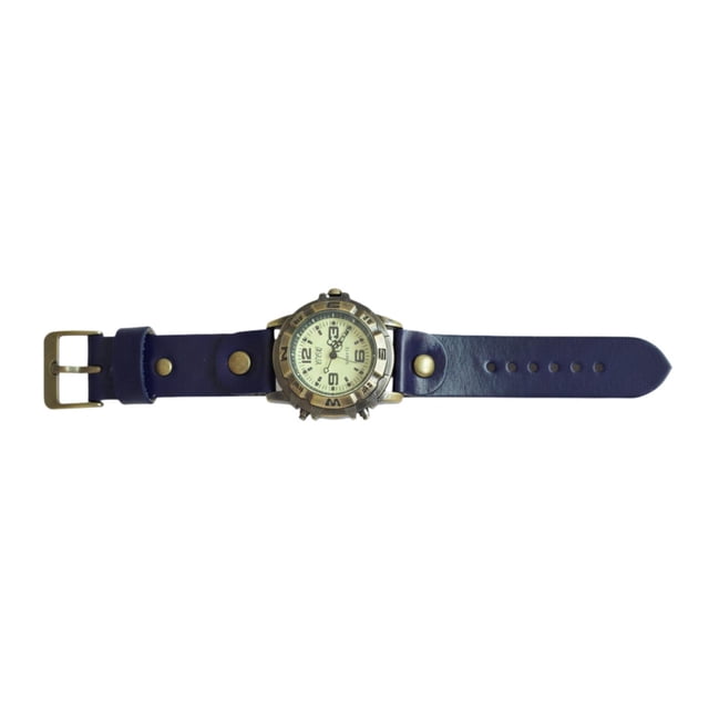 Reloj de pulsera cómodo y elegante para hombre y mujer. azul