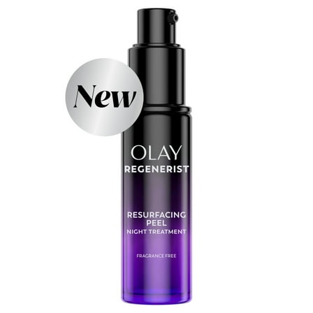 Olay Regenerist Night Resurfacing Peel Treatment, Exfoliating & Renewal, 30mL (1.0 fl oz)