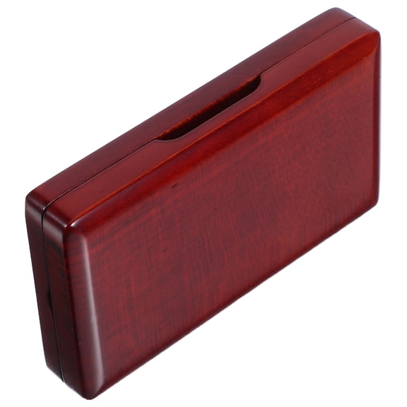 BESTYASH Saxophone Reed Case Wooden Red Damageproof Holder for Music Performance 1Set