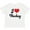 AA-White, variant on Inktastic I Love Hockey Girls Baby T-Shirt