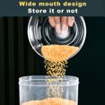 thumbnail image 4 of Airtight Cereal Storage Container Clear Airtight Kitchen Food Storage Container with Lids and Compartments for Grain Sugar Flour Rice Nut Snacks Meal Prep Containers Reusable Glass, 4 of 8