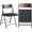 Black, variant on 2 Pack Folding Chairs with Thick Padded Seat,Heavy Duty Steel Frame Foldable Dining Chairs with Soft Cushion Set of 2,Portable Indoor Outdoor for Home Kitchen,Office,Events,Wedding(White)