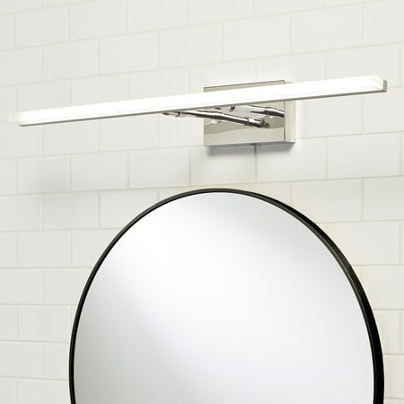 better homes & gardens 32 modern vanity light integrated led light bar chrome finish no shade