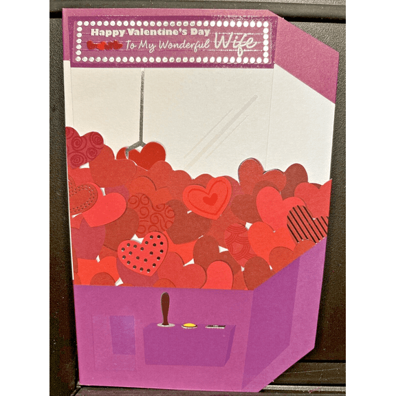 Happy Valentine's Day to My Wife Greeting Card w/Envelope