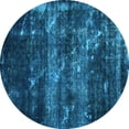 thumbnail image 1 of Ahgly Company Indoor Round Abstract Light Blue Modern Area Rugs, 8' Round, 1 of 4