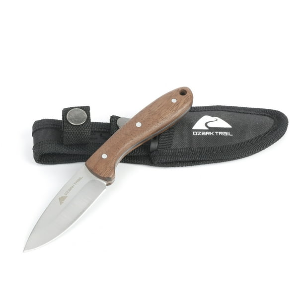 Ozark Trail 7" Stainless Steel Fixed Drop Point Blade Tactical Knife